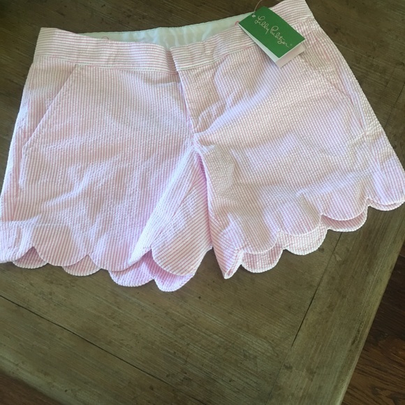 LILLY PULITZER Pink White Buttercup Short NWT Sz 0 - Picture 4 of 4